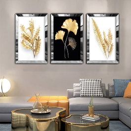 Wallity Huhu402 Cuadro Decorativo de 3 Piezas 40 x 60 cm Multicolor